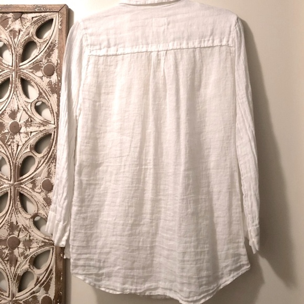 Zyga Cerise Linen Shirt - Picture 6 of 8